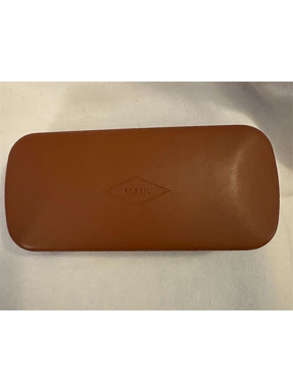 Fossil Brown Clam Shell Eyeglasses Sunglasses Case Unisex